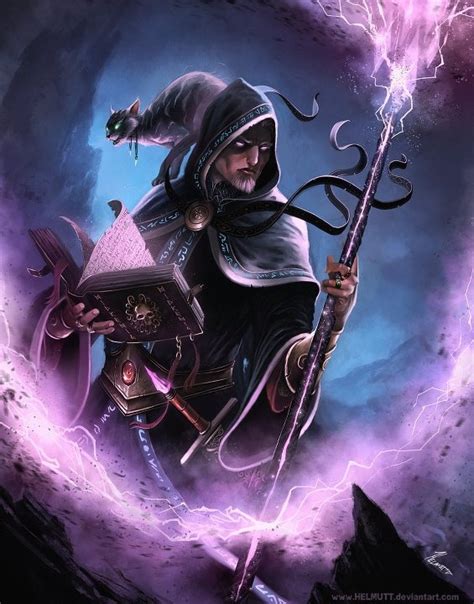 Purple Magic Character Art Fantasy Wizard Fantasy Art