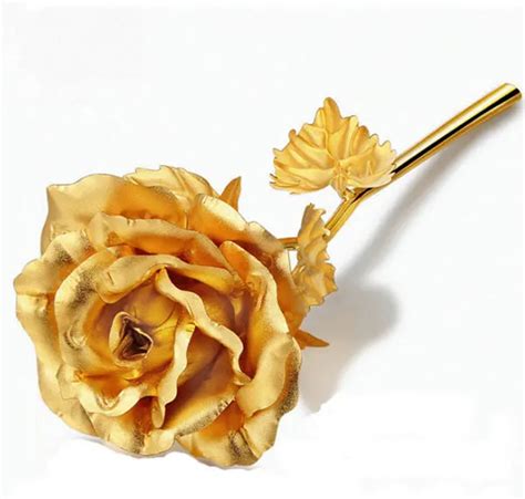 Luxury 24k Gold Foil Rose Flower For Express Your Love Buy 24k Gold