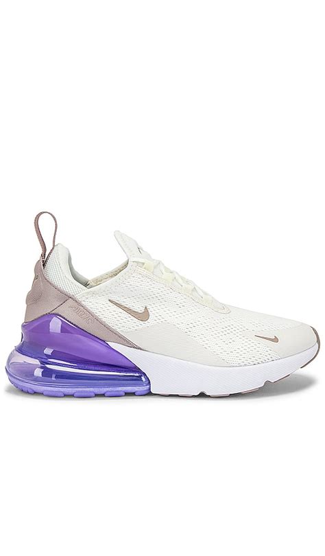Nike Womens Air Max 270 Sneaker In Purple And White Revolve