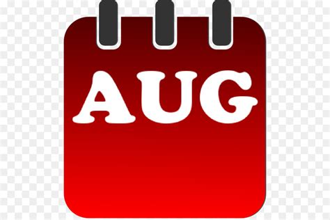 August Calendar Clipart Transparent Png Hd August 2022 Calendar Clip
