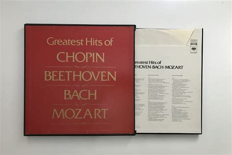 Greatest Hits Of Chopin Beethoven Bach And Mozart Box Set Of 4 Album