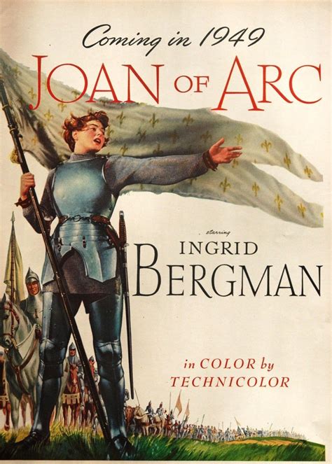 Peter strauss as la hire. ingrid bergman, joan of arc | Joan of arc, Saint joan of ...
