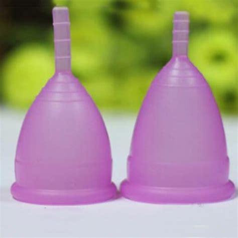 1pc Medical Silicone Soft Menstrual Period Cup Two Size Easy To Use In