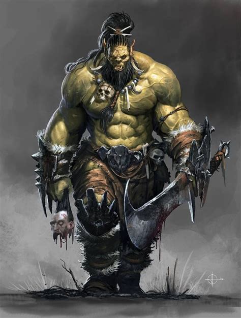 Pin By Waldemar Ładoń On Orc Orc Warrior Fantasy Art Men Warcraft Art