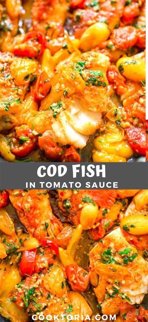 Does anyone think that chocolate sauce is healthy? Cod Fish in Tomato Sauce | Cod fish, Fish dinner recipes ...