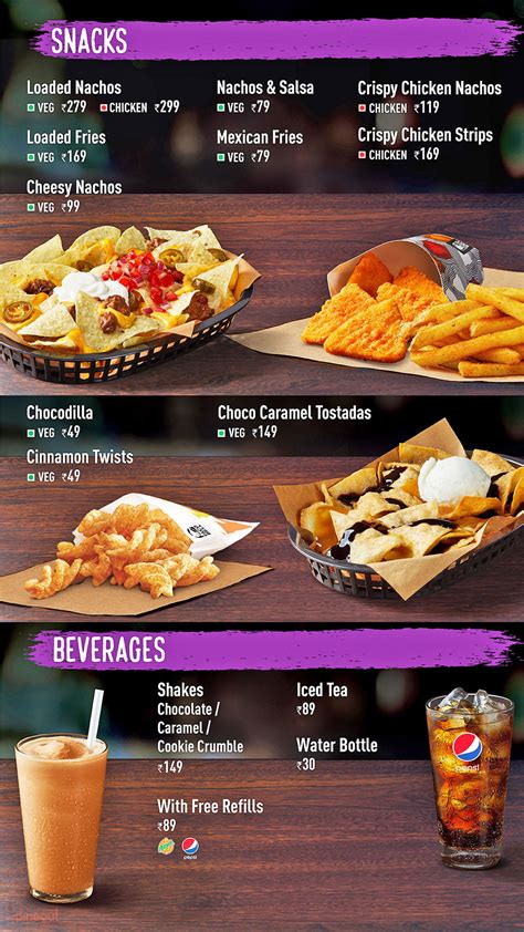 Menu of Taco Bell, Anna Nagar, Chennai | Dineout