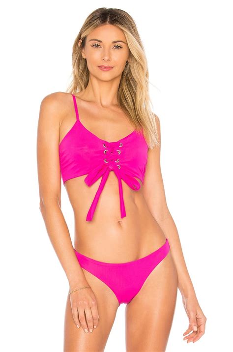Mara Hoffman Scarlett Bikini Iskra Lawrence Pink Bikini Popsugar