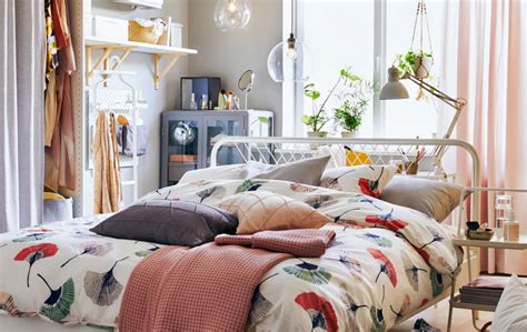 Inspiration And Ideas Bedroom Decor Cozy Small Spaces Ikea Interior
