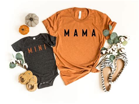 Mama And Mini Fall Shirts Mama Shirt Mommy And Me Shirts Etsy
