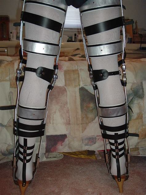 Flickriver Photoset Heavy Strapping Bondagerestraint Kafo Leg Braces
