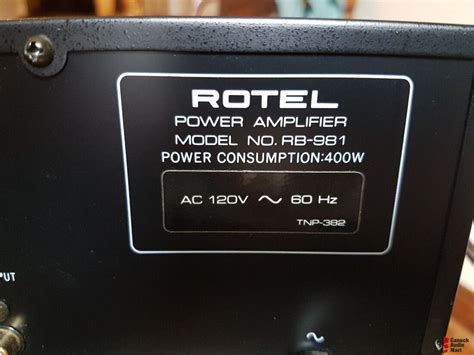 Rotel Rb 981 2 X130wch Rms Power Amp Photo 2061394 Uk Audio Mart