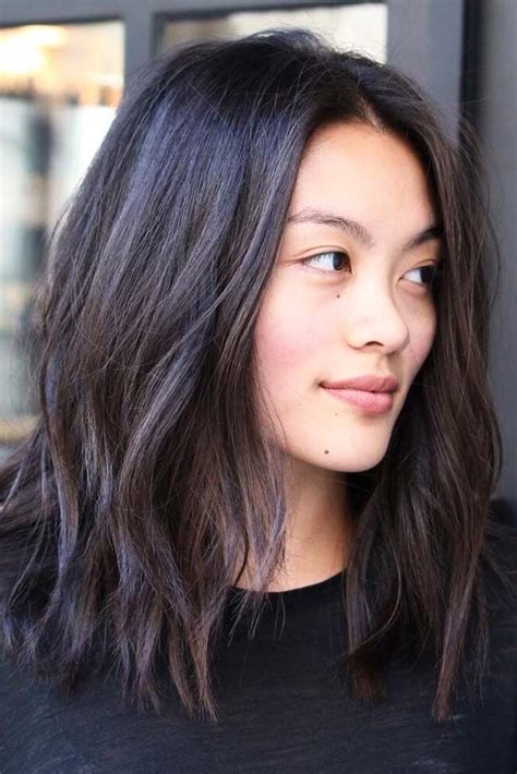 13 Looking Good Asian Medium Length Choppy Hairstyles