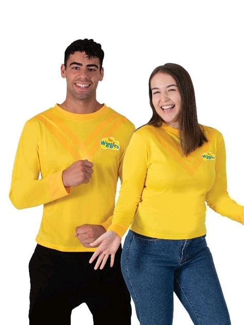 Yellow Wiggles Deluxe Costume Top For Adults Disguises Costumes Hire