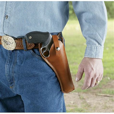 The Hottest Design Taurus Raging Bull Double Action Revolver Leather Cross Draw Holster Tan