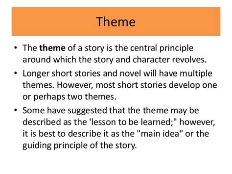 How To Describe The Theme Of A Story Story Guest