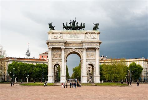 Arco Della Pace Famous Landmark In Milan Editorial Stock Photo Image