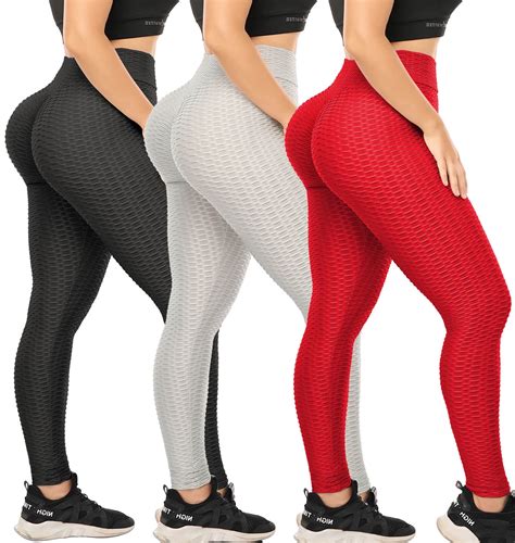 Vaslanda Women S High Waist Yoga Pants Tummy Control Slimming Booty