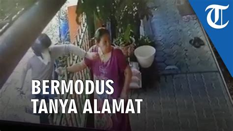 Viral Video Aksi Jambret Terekam Kamera Cctv Bermodus Berpura Pura