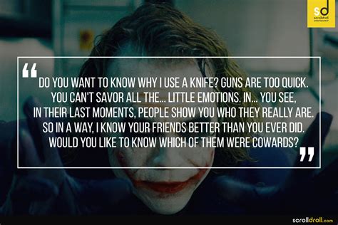 We all think that we are the superhero and we have been doing all the good work, but deep inside we are all just like joker. 14 Quotes From The Joker Which Prove Why He Makes More ...