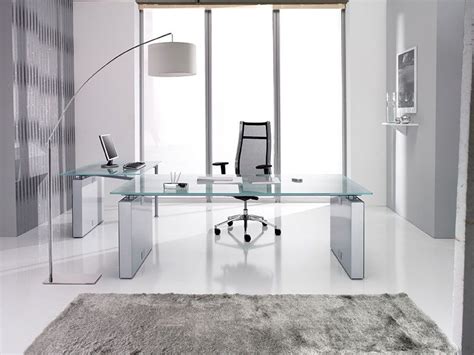glass desks and glass office furniture in 2020 glass desk modern home offices glass office