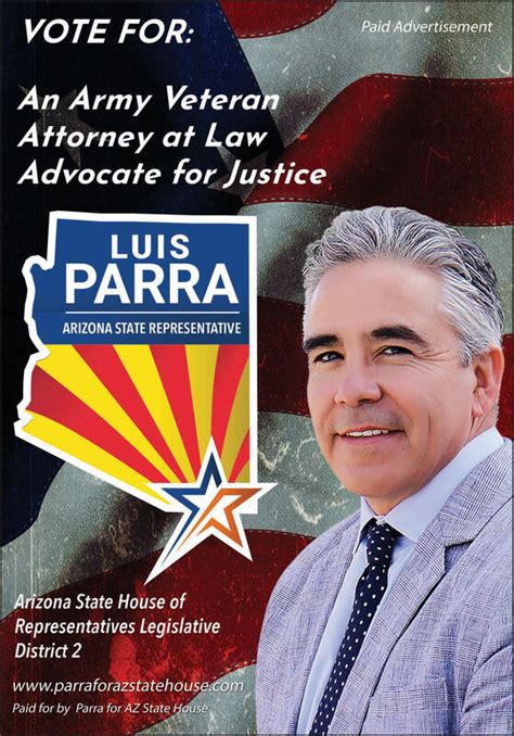 Explore auto, home, and life insurance with your local farmers® agent. SATURDAY, JUNE 13, 2020 Ad - Luis Parra for Arizona State Representative District 2 - Sahuarita Sun