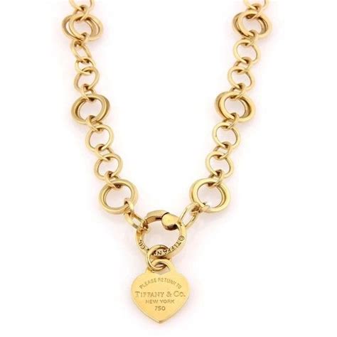 Pre Owned Tiffany And Co 18k Yellow Gold Multi Links Heart Charm