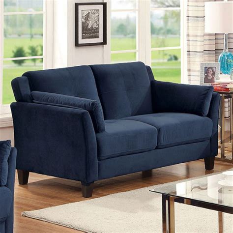 For just 1 800 this midnight blue sofa it s so. YSABEL Contemporary Love Seat Navy | Furniture, Blue ...