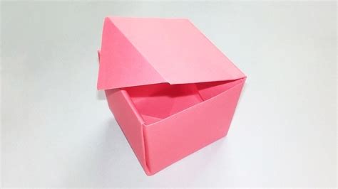 How To Make An Easy Origami Box Origami Box Tutorial Youtube