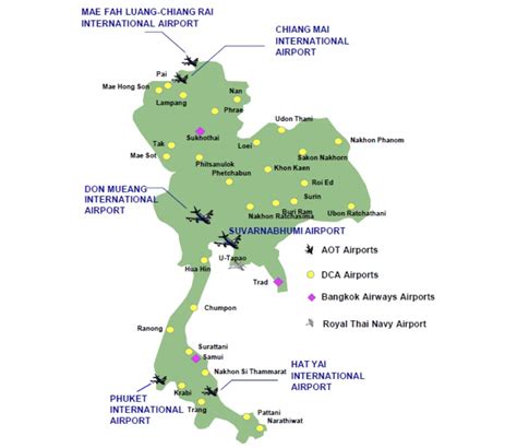 Thailand Ports Map