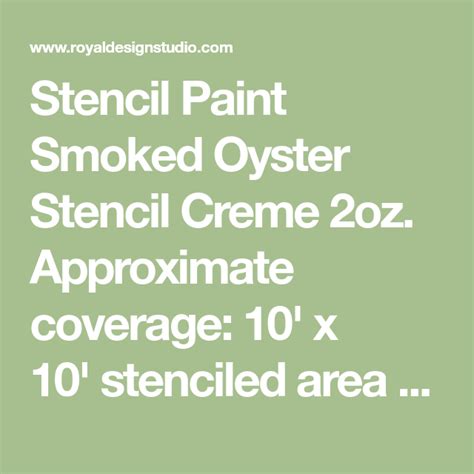 But, i must point out that. Smoked Oyster Stencil Creme | Smoked oysters, Creme ...