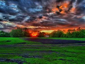 Hdr, Landscape, Clouds, Sunset, Wallpapers, Hd, Desktop, And