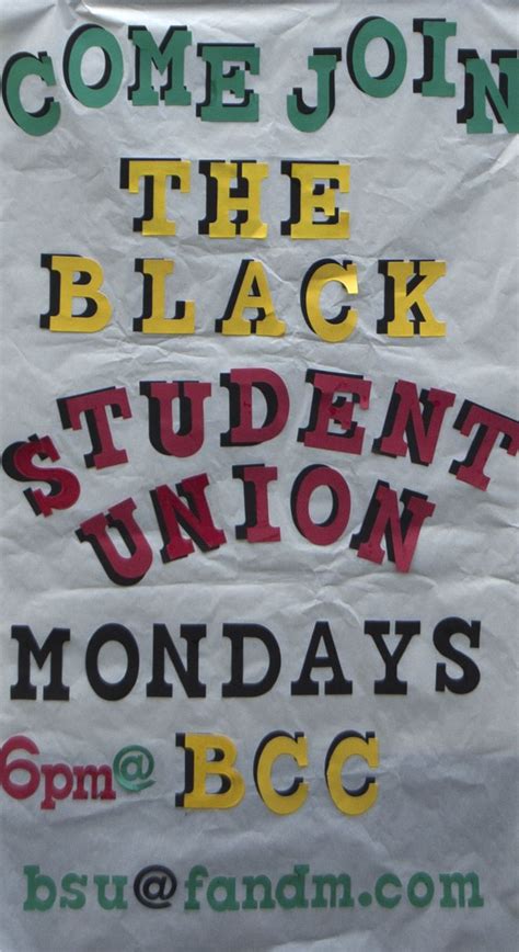 Come Join The Black Student Union Mondays 6pm Bcc Bsu Black