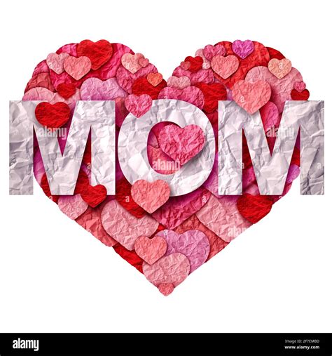 Mothers Day Greeting And Celebration Or Love For Mom In A 3d