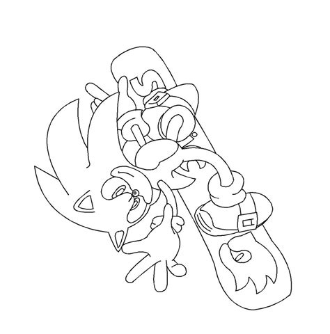 Coloriage Sonic Jeux Olympiques à imprimer