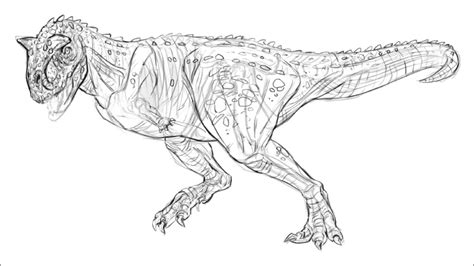 Carnotaurus: Drawing Demo - YouTube