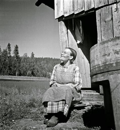 Black And White Photos Of Daily Life In Finland In 1941 Finnish Woman