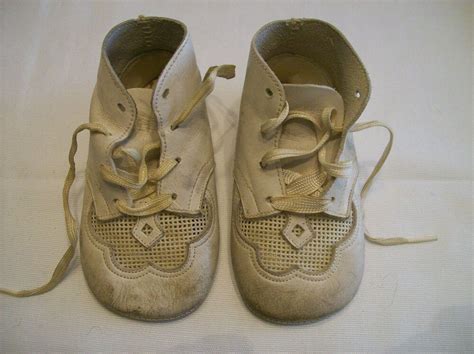 A great and broad variety of different brands. Vintage white leather baby shoes | Leather baby shoes ...