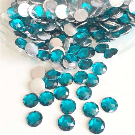 Dark Teal Round Acrylic Gem Stones 10mm (Pack of 500) | Shine Trim