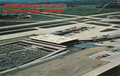 Aerial View Of Minneapolis St Paul International Airport Minnesota