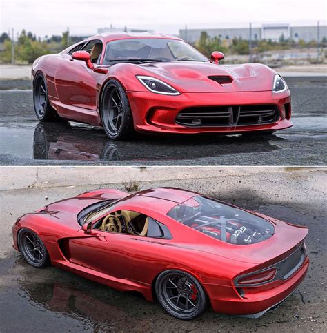 What The Dodge Viper Looks Like As A Mid Engine Supercar Tomahawk