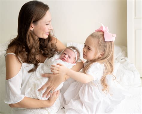 Sister Baby Girl Frederick Maryland Studio Newborn Photographer