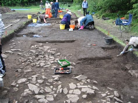 Slack Roman Fort Excavation Outlane Near Huddersfield West Yorkshire
