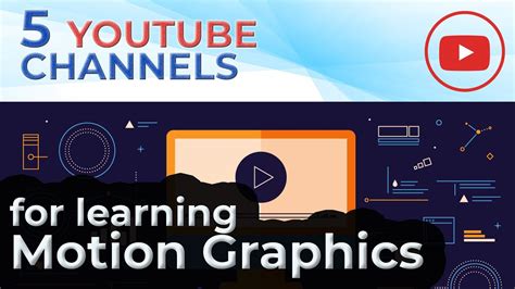 Top 5 Youtube Channels For Learning Motion Graphicsdesign Youtube