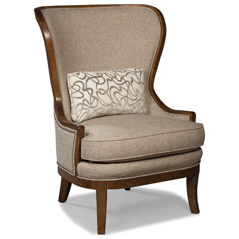 Fairfield Chairs Contemporary Wing Chair With Nailhead Trim Belfort