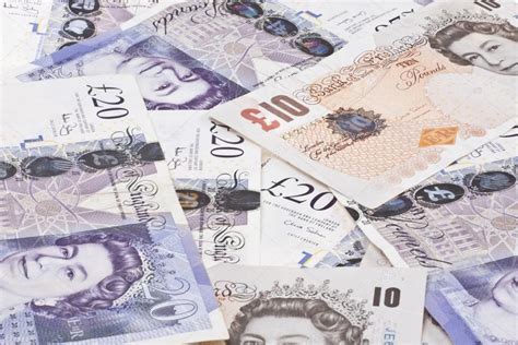 Pile Of Money British Pounds Sterling Gbp — Stock Photo © Siavramova