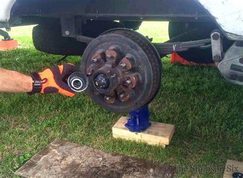 Greasing The Trailer Wheels Simpsonsix Trailer Tires Grease Outdoor