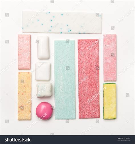 Various Types Of Chewing Gum Stock Photo 61386697