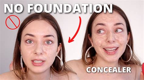 How To Do Makeup With Only Foundation And Concealer Saubhaya Makeup