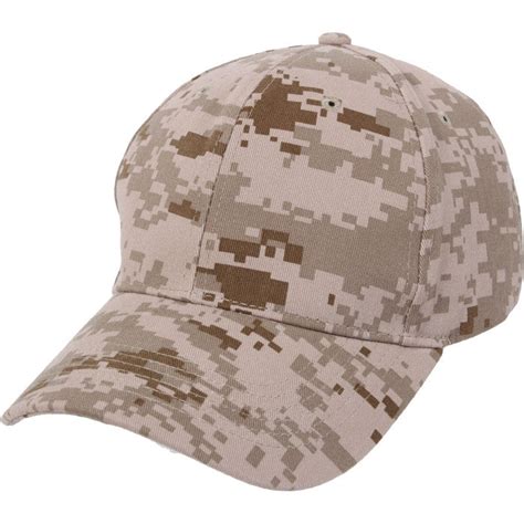Digital Desert Camouflage Military Low Profile Adjustabe Baseball Cap
