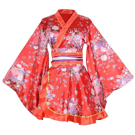 Buy Kimono Bathrobe Costume Japanese Traditional Yukata Cosplay Women S Sexy Sakura Pattern High